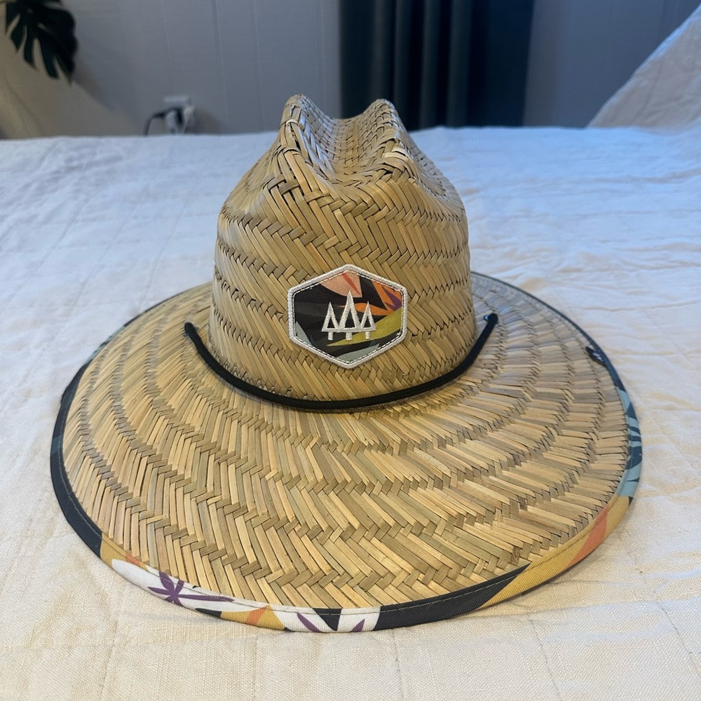 Hemlock Hat Co. Lifeguard Straw Hat Bermuda Print